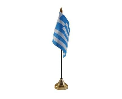 Greece Table Flag