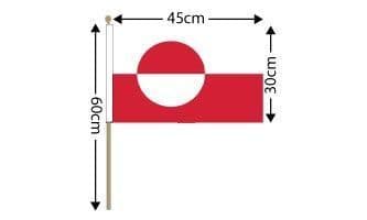 Greenland Hand Flag Large | flagly.co.uk | We Sell Flags