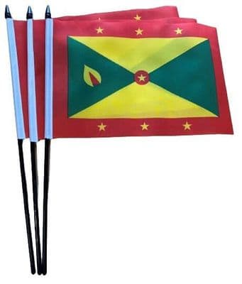 Grenada Hand Flag - 3 Pack