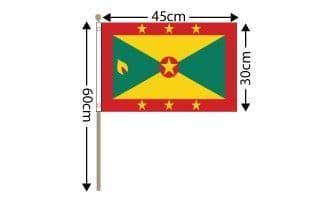 Grenada Large Hand Flag (18