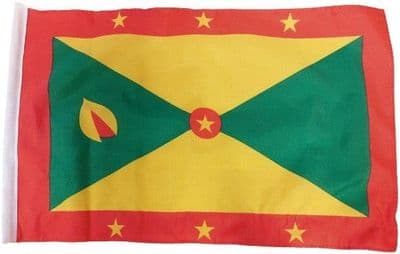 Grenada SLEEVED Flag - 1.5ft x 1ft