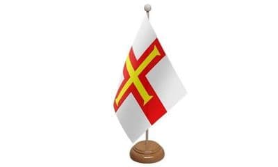 Guernsey Wooden Table Flag