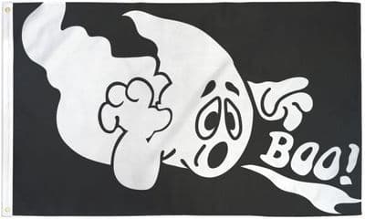 Halloween Ghost Boo Flag