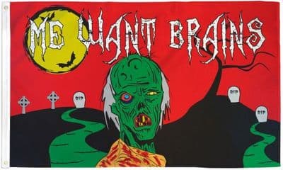 Halloween Zombie Flag
