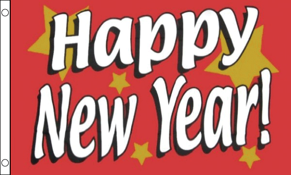Happy New Year Flag