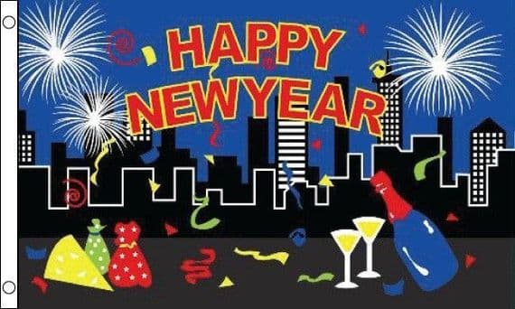 Happy New Year new Flag | flagly.co.uk | We Sell Flags