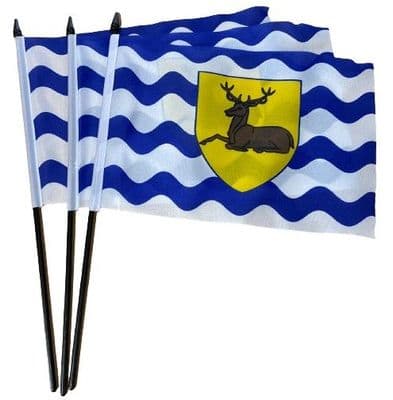 Hertfordshire Hand Flag - 3 Pack