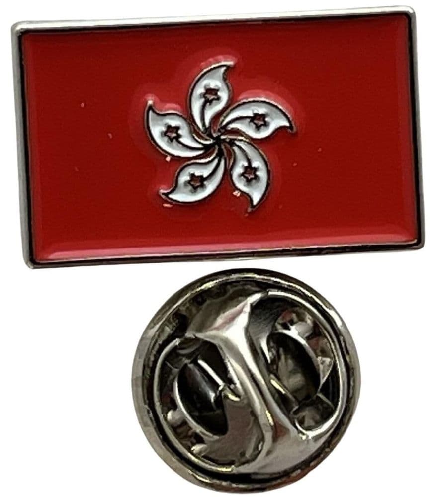 Hong Kong Flag Pin Badge | Fast and free UK delivery from flagly.co.uk