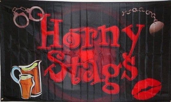 Horny Stags Flag | flagly.co.uk | We Sell Flags and Bunting