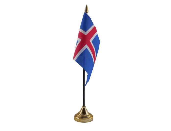 Iceland Table Flag