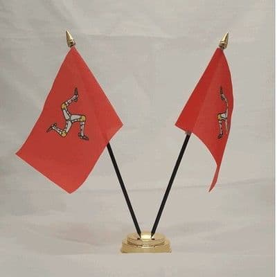 Isle of Man Double Table Flag