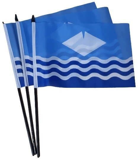 Isle of Wight Hand Flag - 3 Pack | flagly.co.uk | We Sell Flags