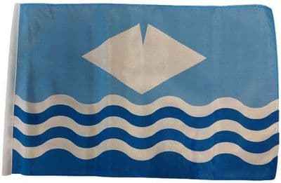 Isle of Wight SLEEVED Flag - 1.5ft x 1ft