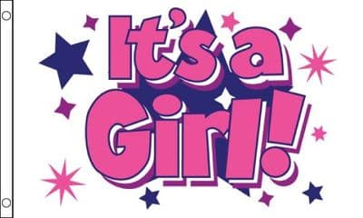 It's a Girl (new) Flag