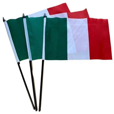 Italy Hand Flag - 3 Pack