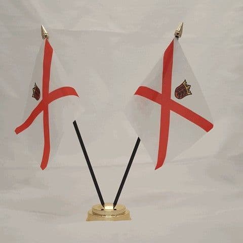 Jersey Double Table Flag | flagly.co.uk | We Sell Flags