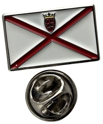 Jersey Flag Pin Badge