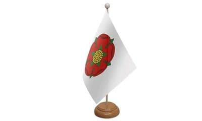 Lancashire Old Wooden Table Flag