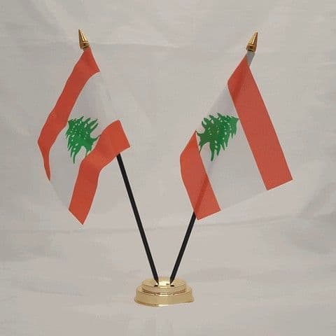 Lebanon Double Table Flag | flagly.co.uk | We Sell Flags