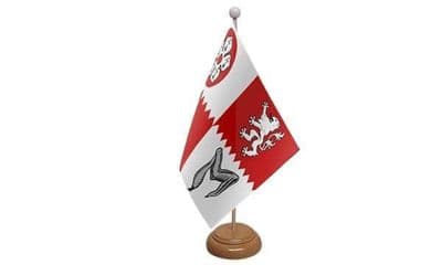 Leicestershire Wooden Table Flag