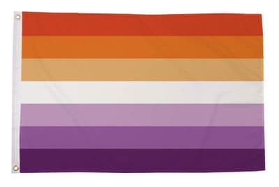 Lesbian Sunset Stripes Flag