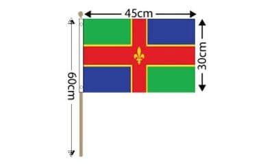 Lincolnshire Large Hand Flag (18