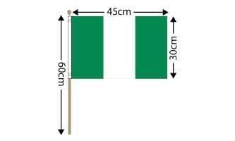 Nigeria Large Hand Flag (18