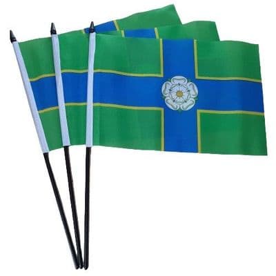 North Riding of Yorkshire Hand Flag - 3 Pack