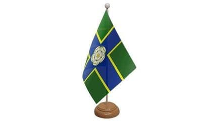 North Riding Of Yorkshire Wooden Table Flag