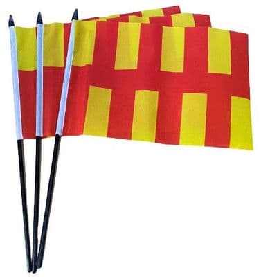 Northumberland Hand Flag - 3 Pack