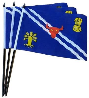 Oxfordshire Hand Flag - 3 Pack
