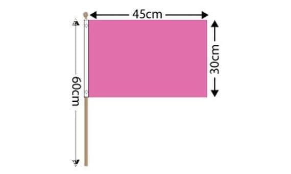 Plain Purple Hand Flag Large | flagly.co.uk | We Sell Flags