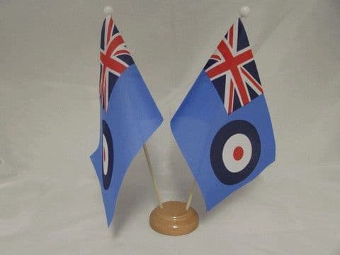 RAF Ensign Double Wooden Table Flag | flagly.co.uk | We Sell Flags