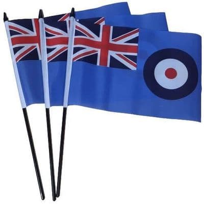 RAF Ensign Hand Flag - 3 Pack