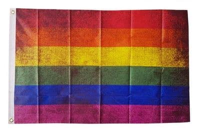 Rainbow Grunge Flag