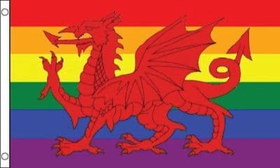 Rainbow with Wales Flag