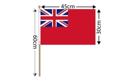 Red Ensign Hand Flag Large | flagly.co.uk | We Sell Flags