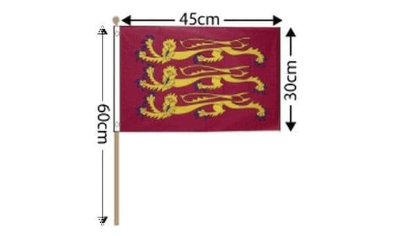 Richard Lionheart Hand Flag Large | flagly.co.uk | We Sell Flags