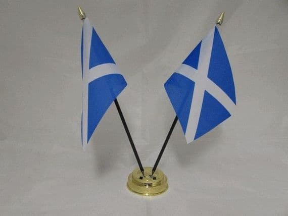 Scotland Double Table Flag | flagly.co.uk | We Sell Flags