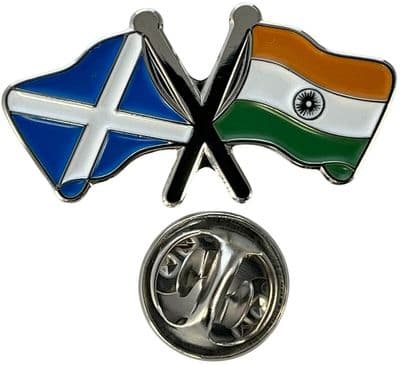 Scotland & India Pin Badge