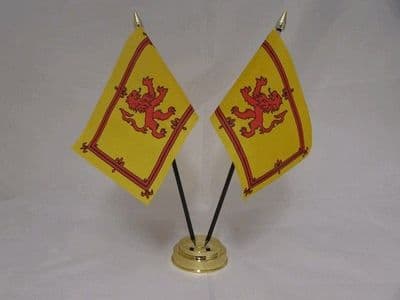 Scotland Lion Double Table Flag