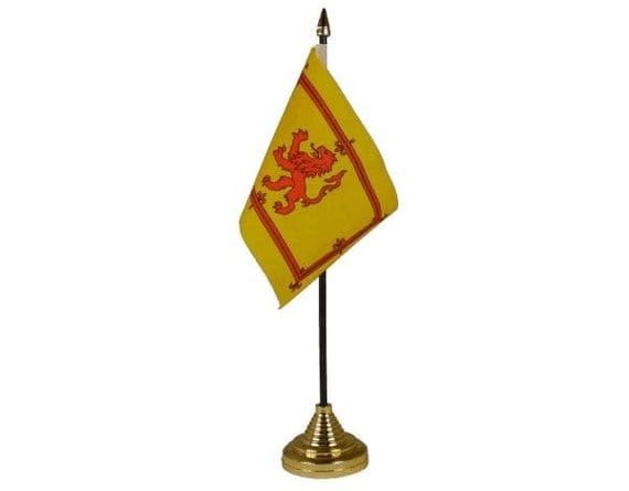 Scotland Lion Table Flag | flagly.co.uk | We Sell Flags