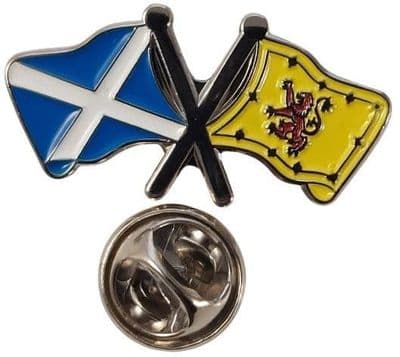 Scotland & Scotland Rampant Lion Pin Badge