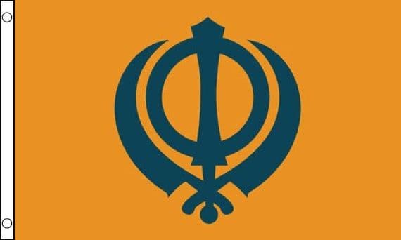 Sikh Flag | flagly.co.uk | We Sell Flags and Bunting