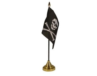 Skull and Crossbones Table Flag