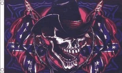 Skull Cowboy Flag