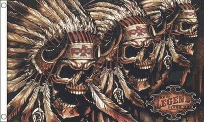Skull Indian Flag