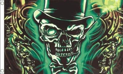 Skull with Top Hat Flag
