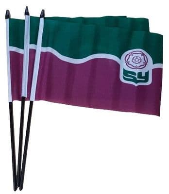 South Yorkshire Hand Flag - 3 Pack