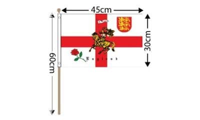 St George Charger Hand Flag Large (18